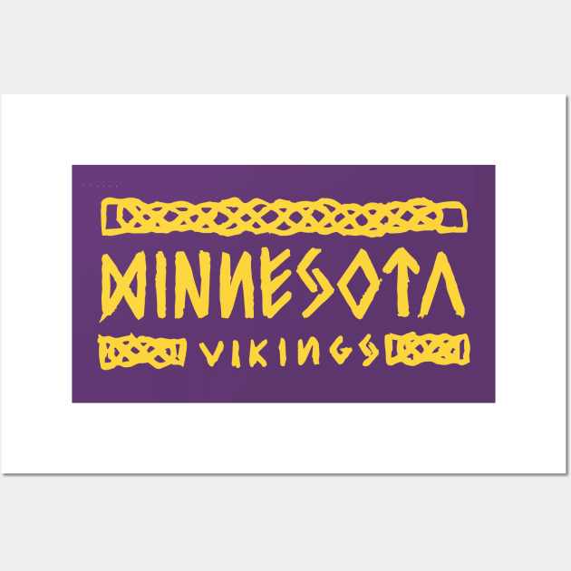 Minnesota Vikiiings 15 Wall Art by Very Simple Graph